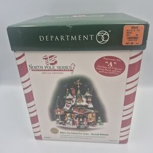 Department 56 North Pole Alfie's toy school for elves.